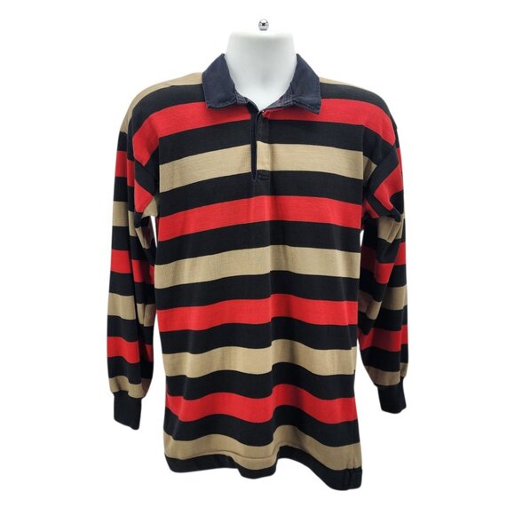 Vintage CCC Canterbury of New Zealand Mens Large Rugby Shirt Jersey Striped - Picture 7 of 7